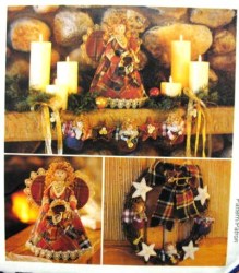 8892 McCalls  COUNTRY ANGELS, PATCHWORK  STOCKINGS, CENTREPC PATTERN uncut